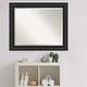 preview thumbnail 26 of 31, Beveled Bathroom Wall Mirror - Shipwreck Black Frame