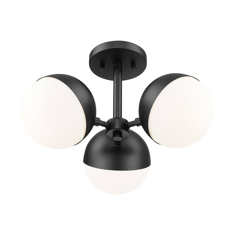 Z-Lite 7517-3SF Realm Sphere 3 Light 18" Wide Semi-flush Ceiling