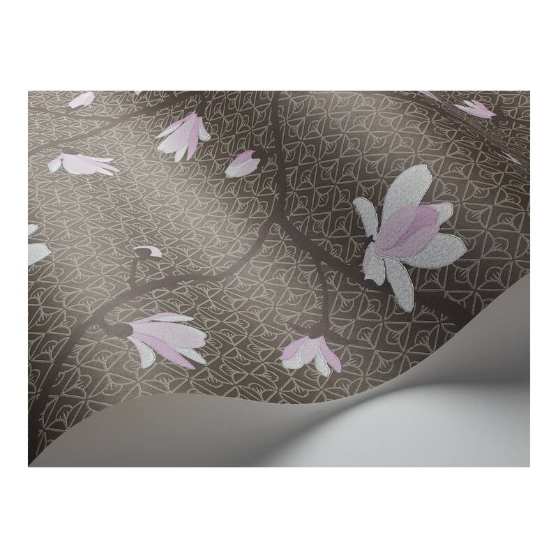 Borastapeter Sabella Brown Magnolia Branch Wallpaper - 20.9 x 396 x 0.025