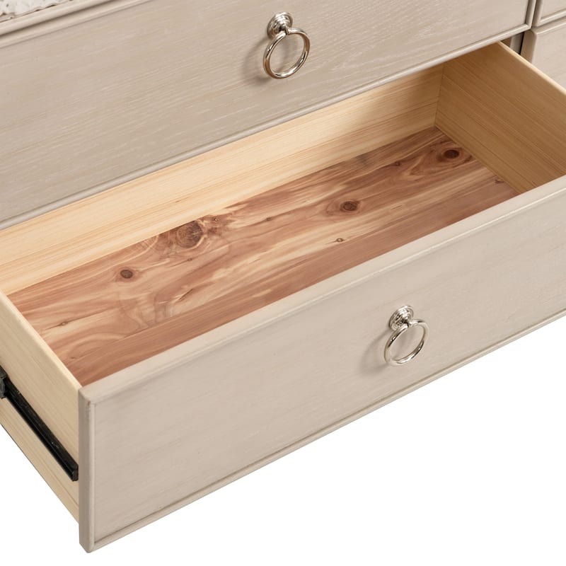 Furniture of America Fable Modern 4-Piece Solid Wood Panel Bedroom Set