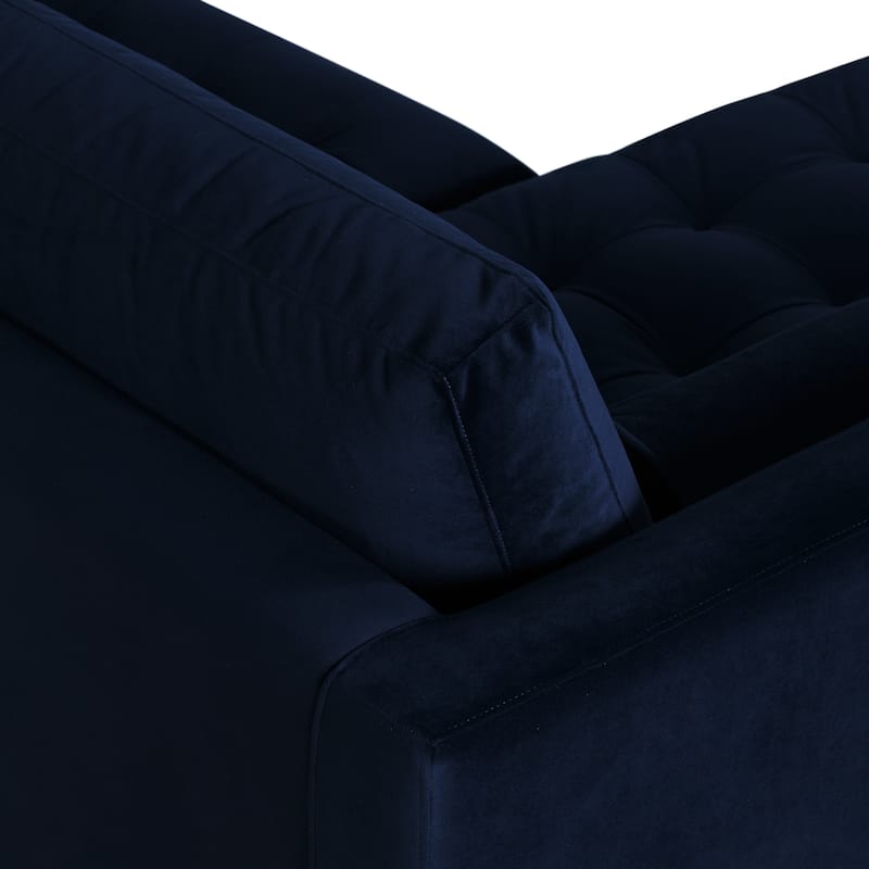 Poly and Bark Napa Fabric Left Sectional Sofa