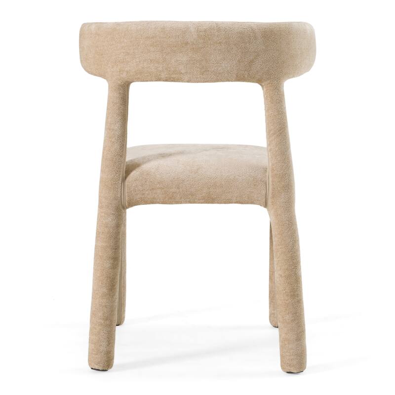 Modrest Homan Modern Beige Velvet Dining Chair