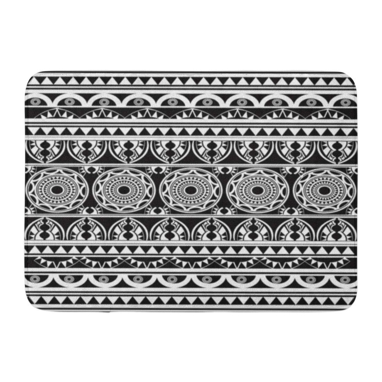 Shop Tribal Maori Polynesian Tattoo Black And Pattern Arm Lines Chest Doormat Floor Rug Bath Mat 23 6x15 7 Inch Multi On Sale Overstock 31775955