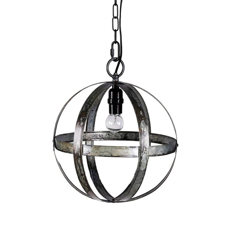 Metal Chandelier, Hanging Light Fixture with Adjustable Chain