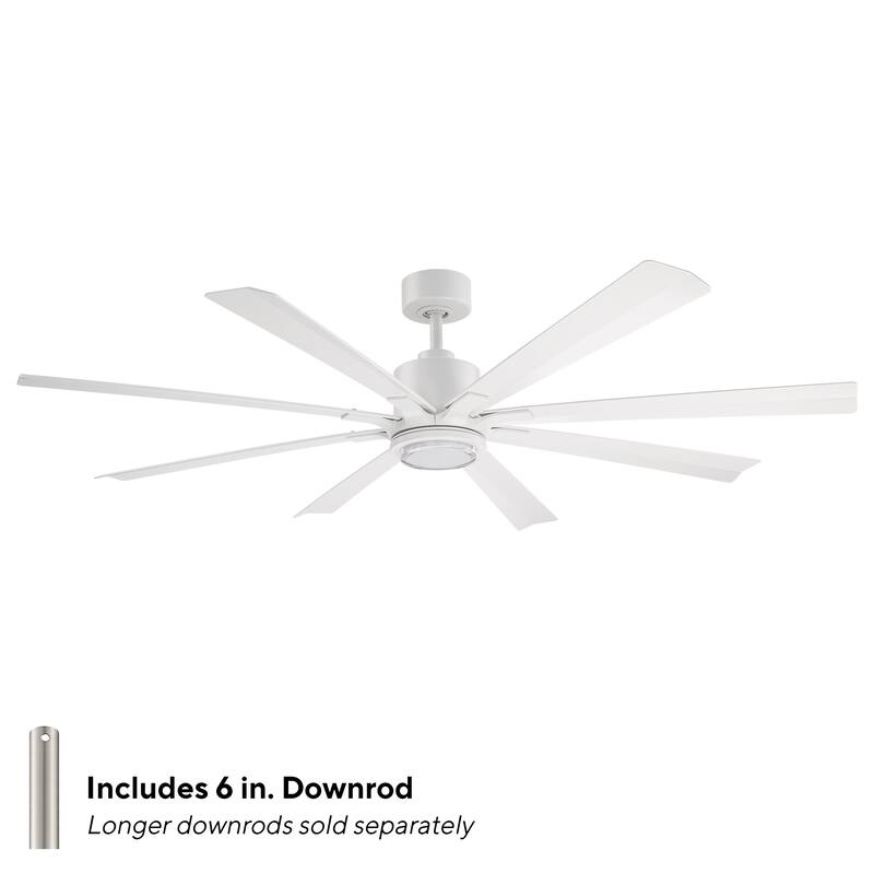 Size Matters Indoor or Outdoor 8-Blade 65in Smart Ceiling Fan - 65