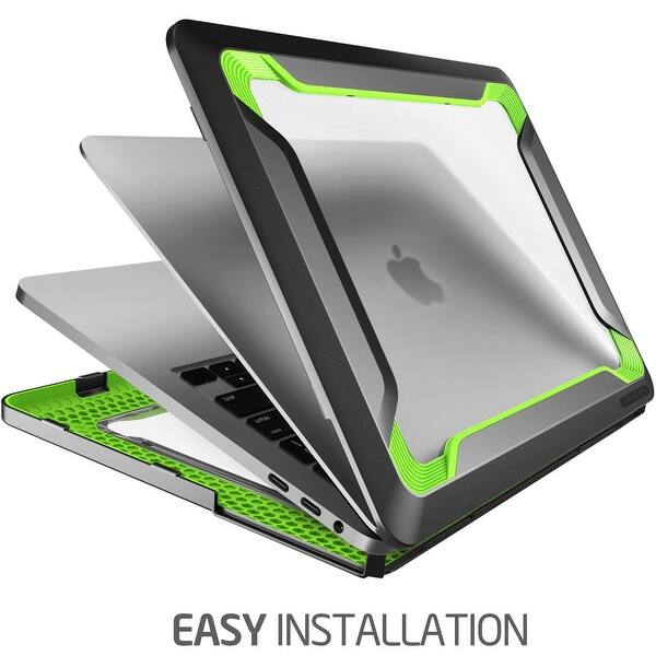 Shop Macbook Pro 15 Case 2016 I Blason Rugged Case Slim Rubberized Cover With Touch Bar And Touch Id Green Overstock 16774875