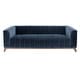 preview thumbnail 2 of 18, SAFAVIEH Couture Dixie Modern Channel Tufted Velvet Sofa - 90.9" W x 34.6" L x 28" H