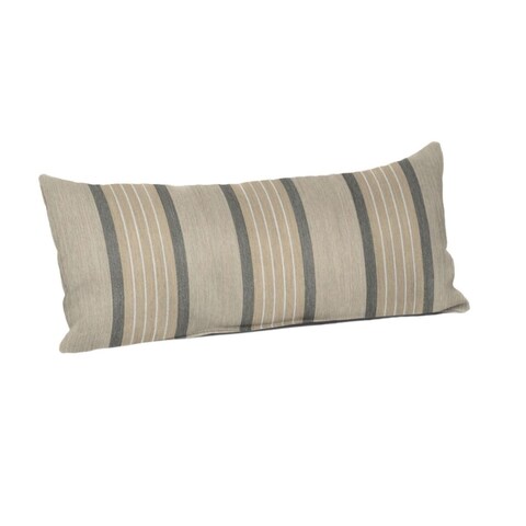 Sunbrella 22 x 9 striped lumbar pillow