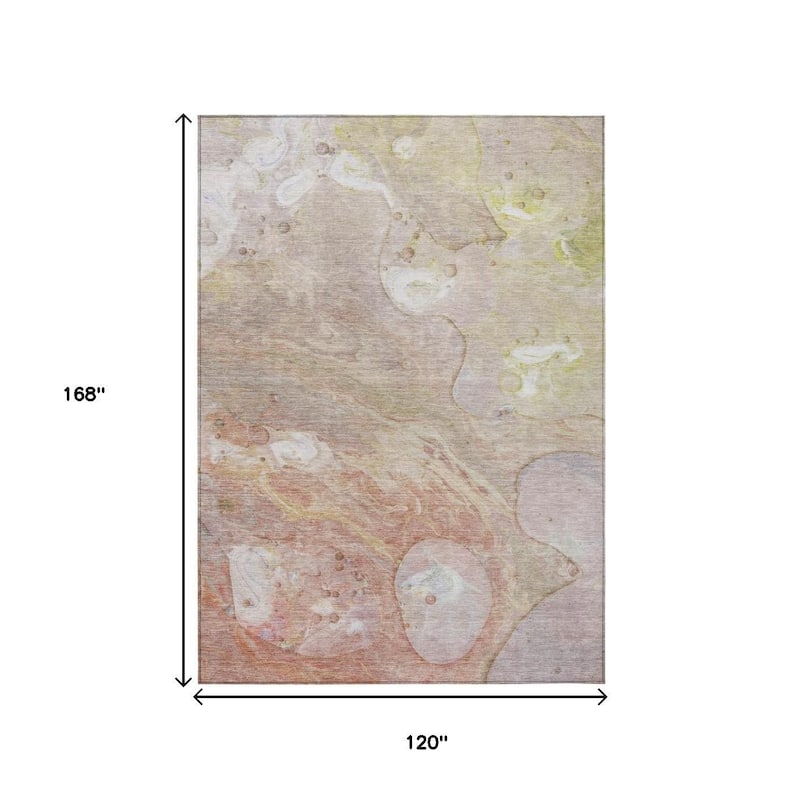 HomeRoots Abstract Transitional Rectangle Outdoor Rug