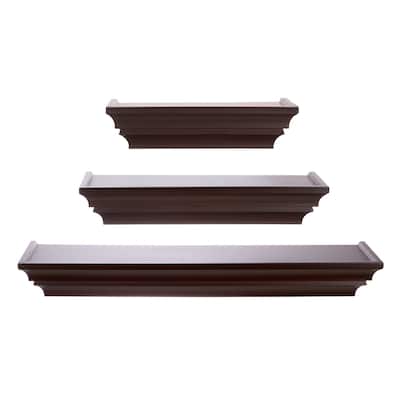 kieragrace KG Madison Shelf, Set of 3 - Brown - 24"