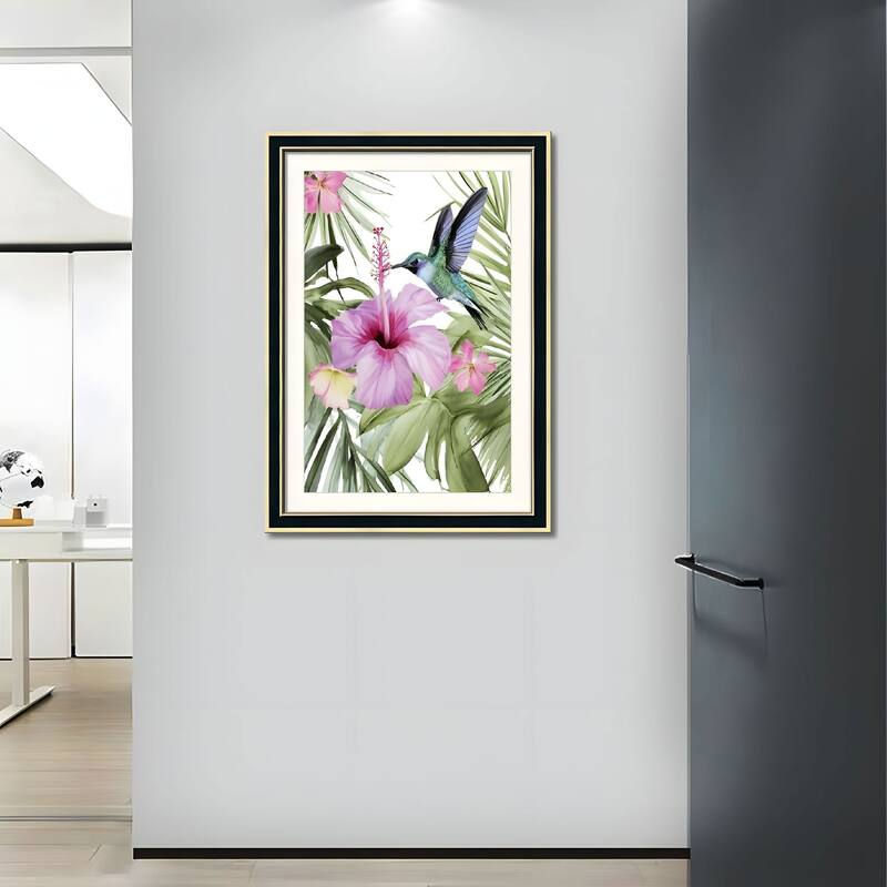 Set of 2 Pelican Bird Framed Wall Art - Replaceable Canvas Prints with Solid Wood Picture Frames, Modern Nature Wall Decor