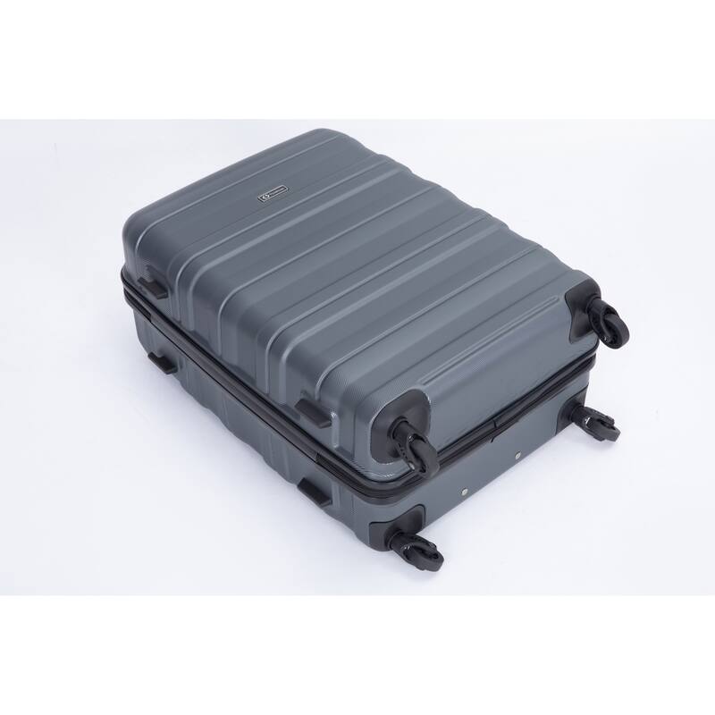 3 Piece PC Expandable Luggage Sets, Modern Lightweight Durable Suitcase with TSA Lock, Two Hooks and Spinner Wheels