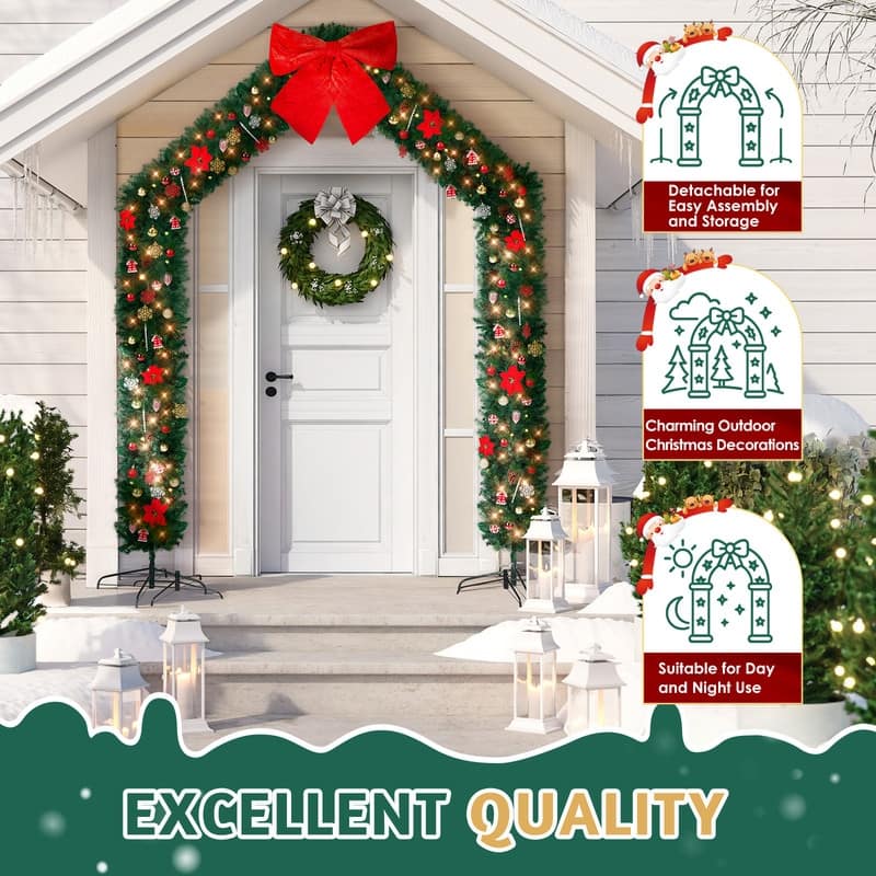 Christmas Artificial Tree Archway Decoration - Green