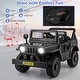 preview thumbnail 32 of 36, Gymax 12V Kids Ride on Truck Car w/Remote Control Threaded Wheels 3