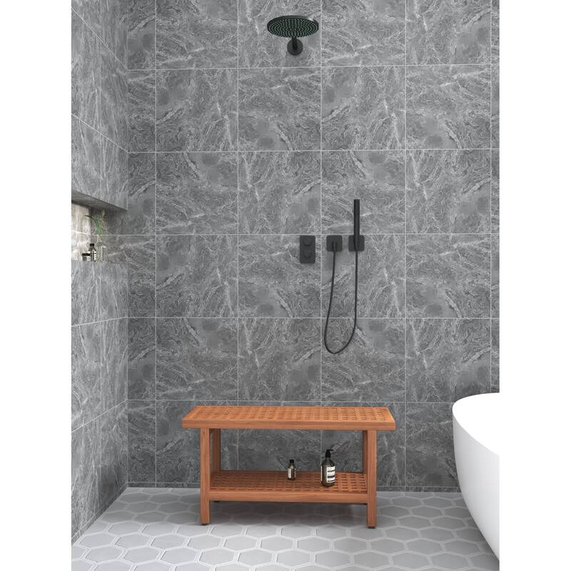 The Original Grate Teak Shower Bench
