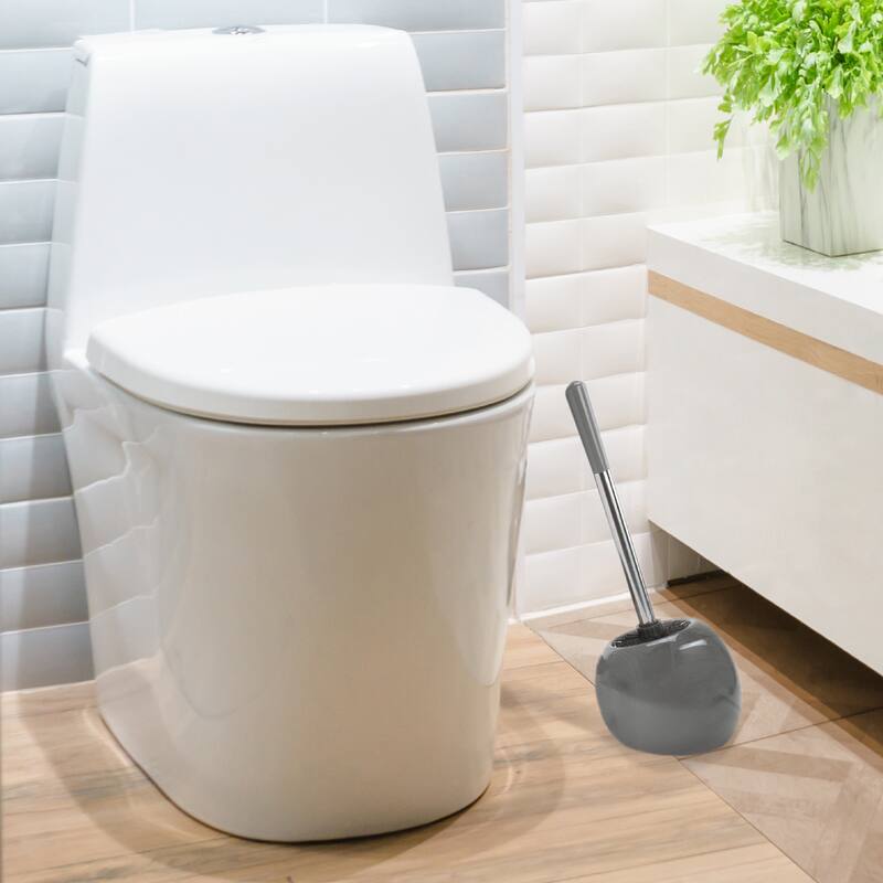 Bath Bliss 2 Pack Ceramic Dome Toilet Brush & Holder - Set