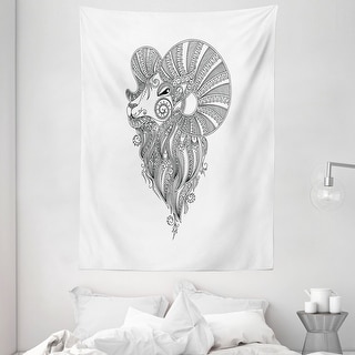 Ambesonne Zodiac Aries Tapestry Wall Hanging for Bedroom Living Room ...
