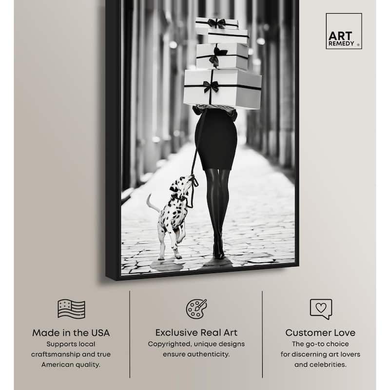 City Dalmatian Canvas by Art Remedy