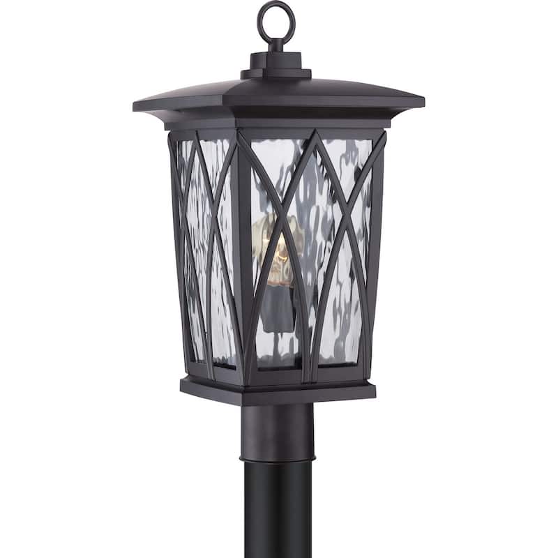 Grover 1-Light Outdoor Post Mount in Mystic Black