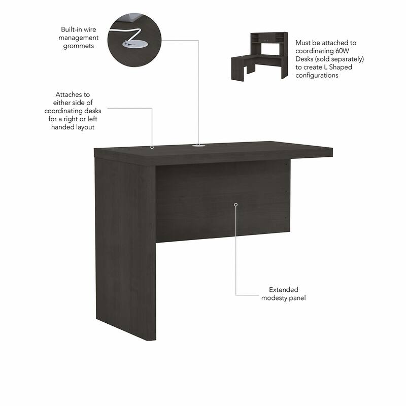 Echo 36W Desk Return by Bush Business Furniture