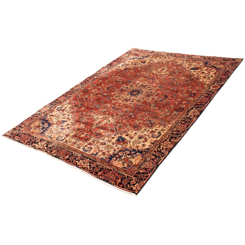 ECARPETGALLERY Hand-knotted Sarabi Copper Wool Rug - 7'9 x 11'1