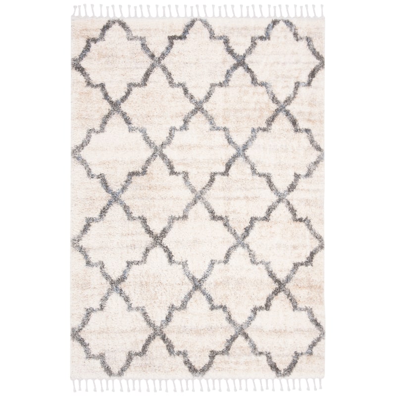 SAFAVIEH Berber Fringe Edelinde Melva Trellis Rug