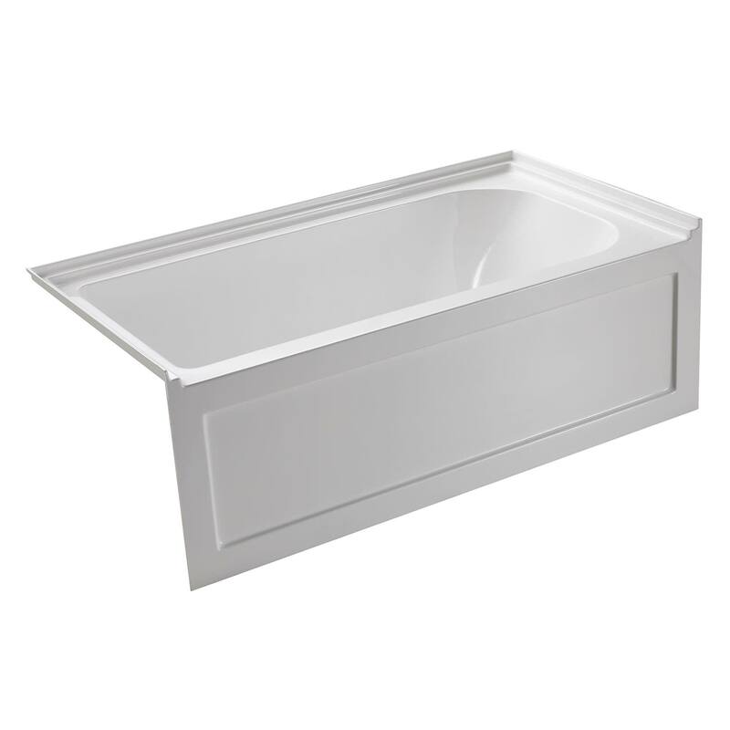 Kingston Brass Oriel 60" Three Wall Alcove Acrylic Soaking Tub with