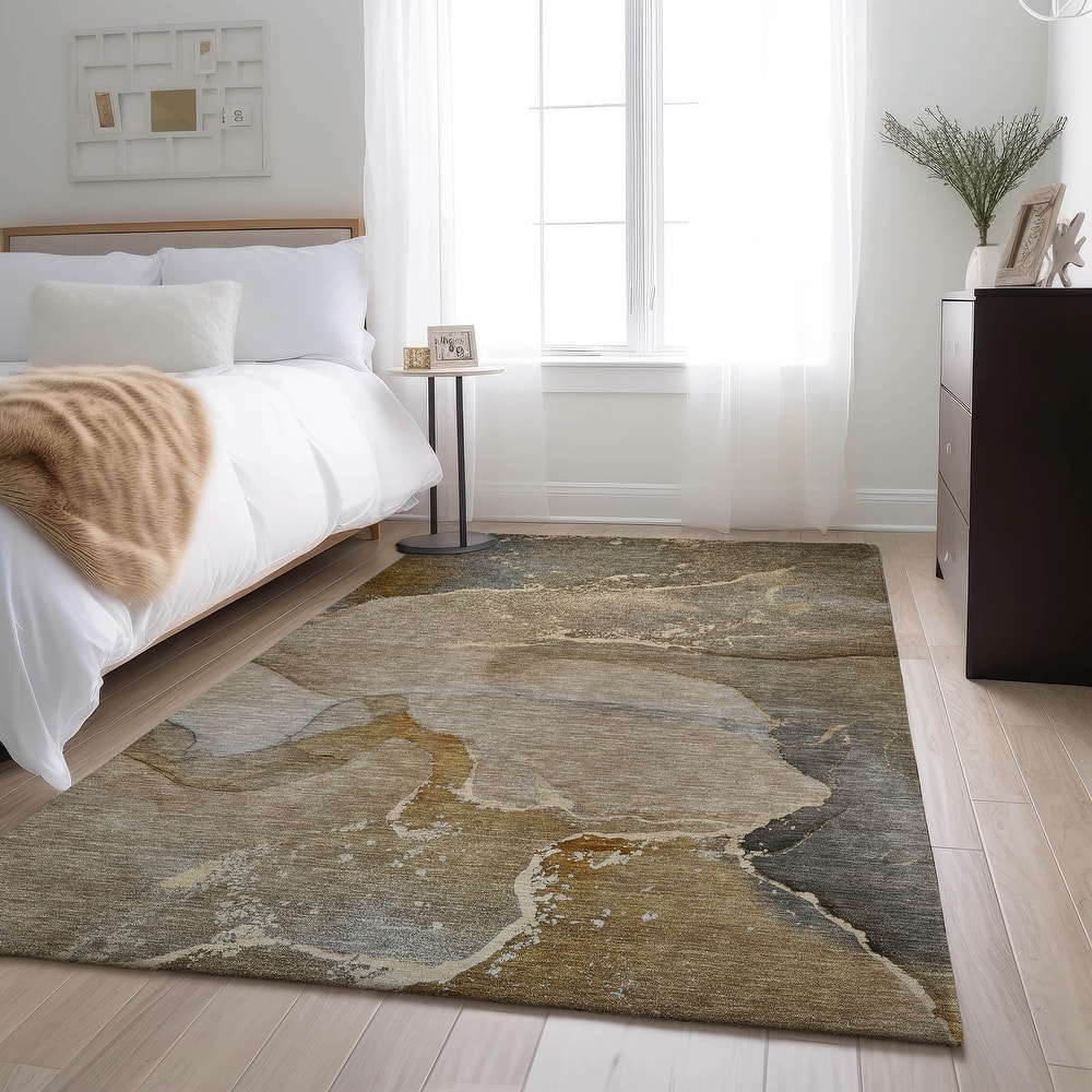 Premium Washable Super Soft Abstract Flow Contemporary Mayfield Rug