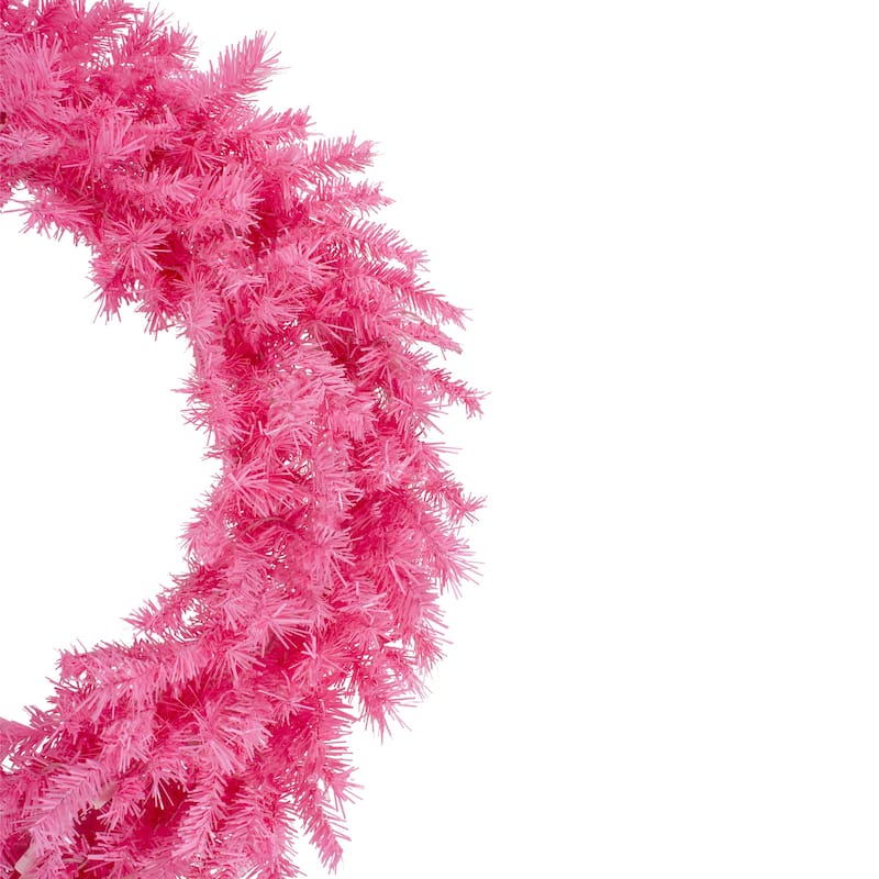 36" Pink Spruce Artificial Christmas Wreath Unlit