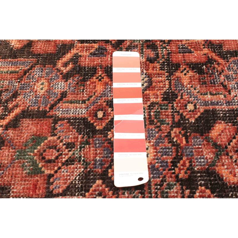 ECARPETGALLERY Hand-knotted Antalya Vintage Dark Red Wool Rug - 3'10 x 7'1