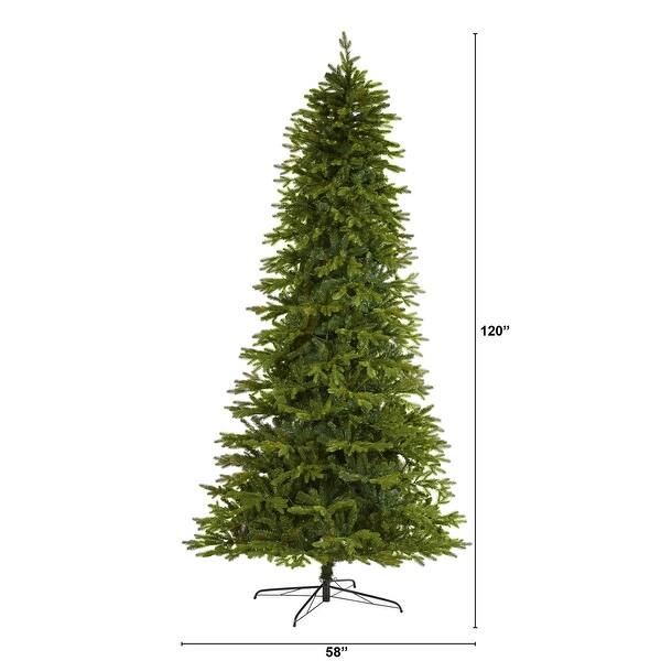 10ft. Fir Natural-Look Artificial Christmas Tree with 3514 Branches ...