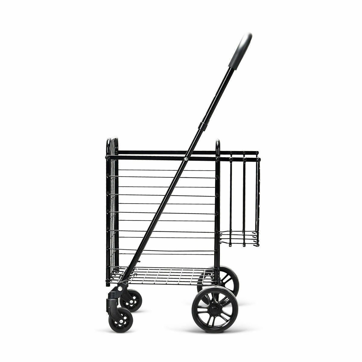 Chaoshihui Black Shopping Cart Handle Covers: Anti Rubber Trolley