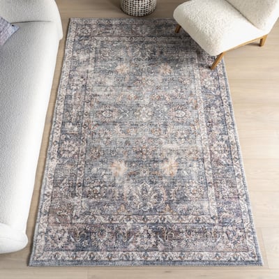 Nuloom Tahlea Medallion Machine Washable Area Rug