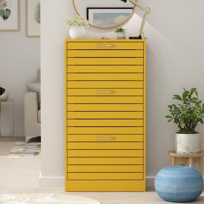 Shoe Cabinet with Flip Drawer for Entryway Rack Storage Organizer