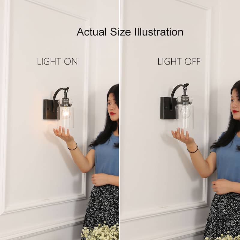 Anastasia Antique Black Single Light Wall Sconce