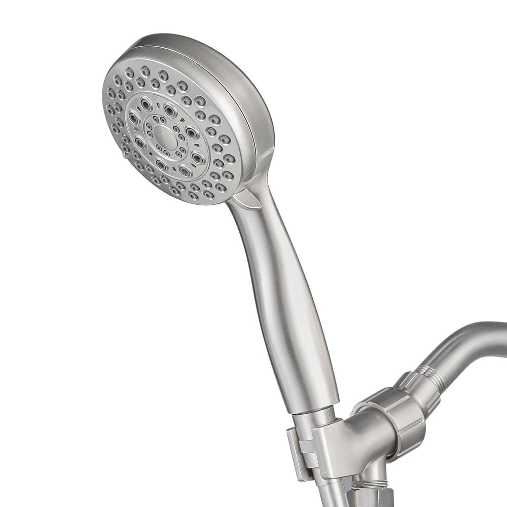 WOWOW 5-Spray 3.5 in. Wall Mount Handheld Shower Head