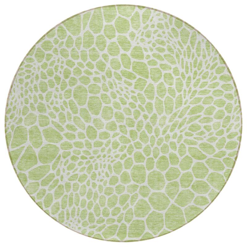Machine Washable Indoor/ Outdoor Chantille Animal Print Rug