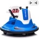 preview thumbnail 1 of 18, Electric Ride-On Bumper Car with Remote Control, Featuring LED Lights and 360-Degree Spin, Suitable for Indoor and Outdoor Use Blue