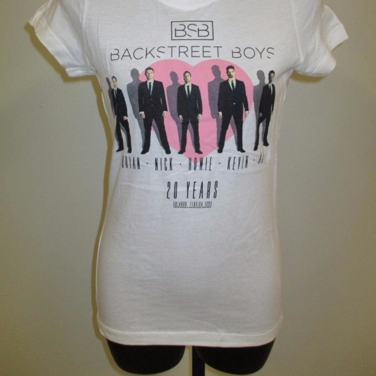 Shop Backstreet Boys 20 Years 2013 Tour Womens Sizes S M L Xl Concert Band Shirt Overstock 23002919
