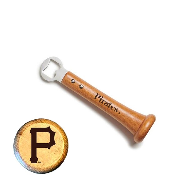 MLB Hardwood Pickoff Bottle Opener, Pittsburgh Pirates - Bed