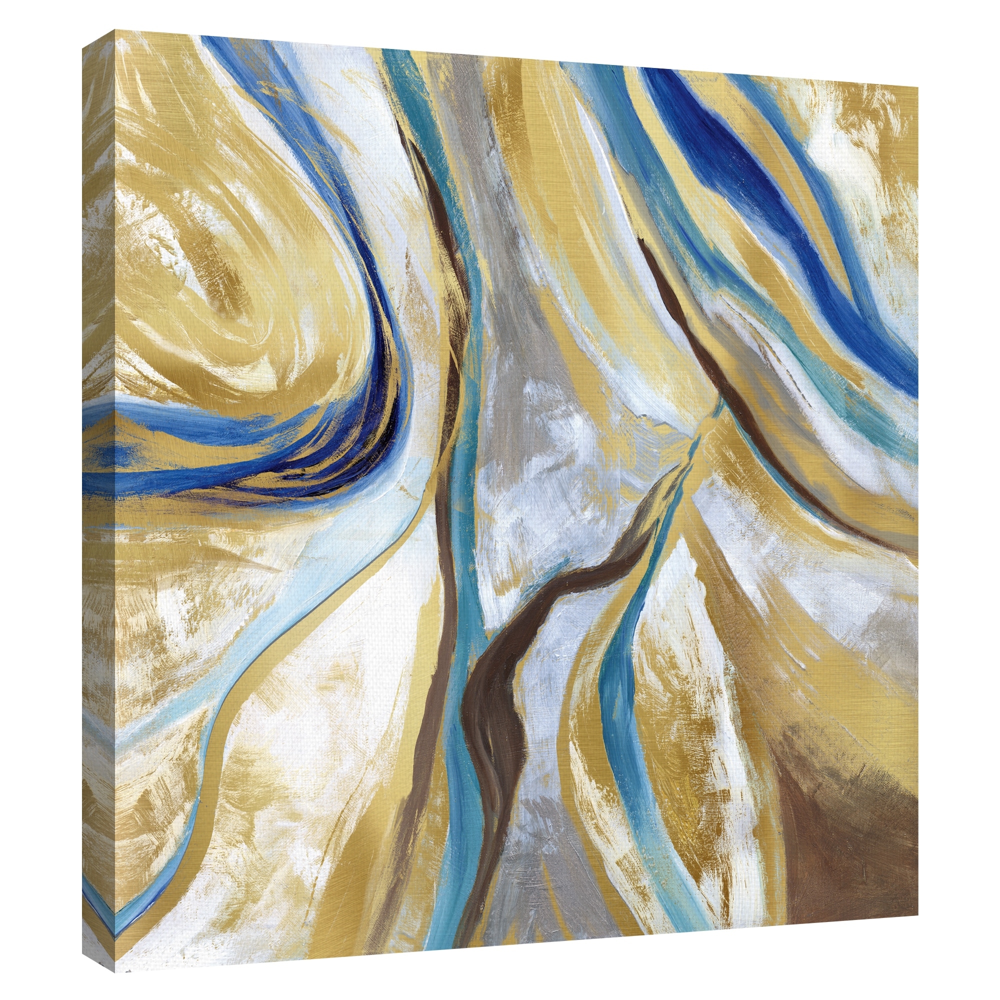 Agate & Gold II by Nan Canvas Art Print