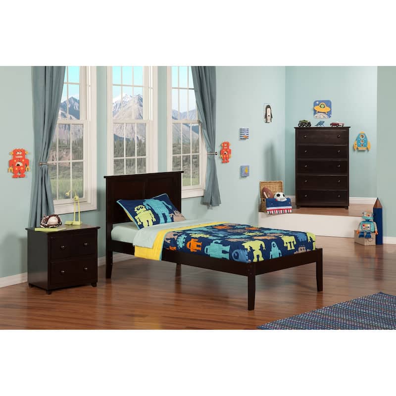 Platform Bed - Solid Hardwood Frame & Footboard - Sturdy & Stylish Design