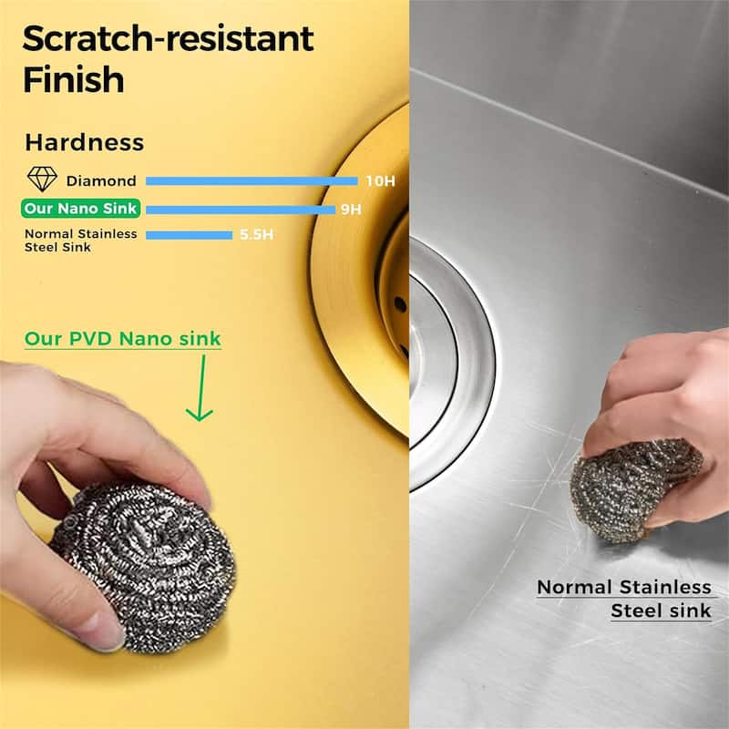 32 x 19 Inch 16 Gauge Stainless Steel Undermount Kitchen Sink