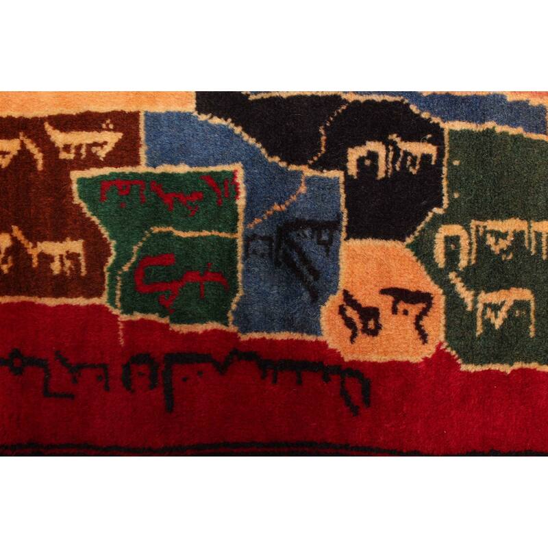 ECARPETGALLERY Hand-knotted Teimani Red Wool Rug - 2'9 x 4'2