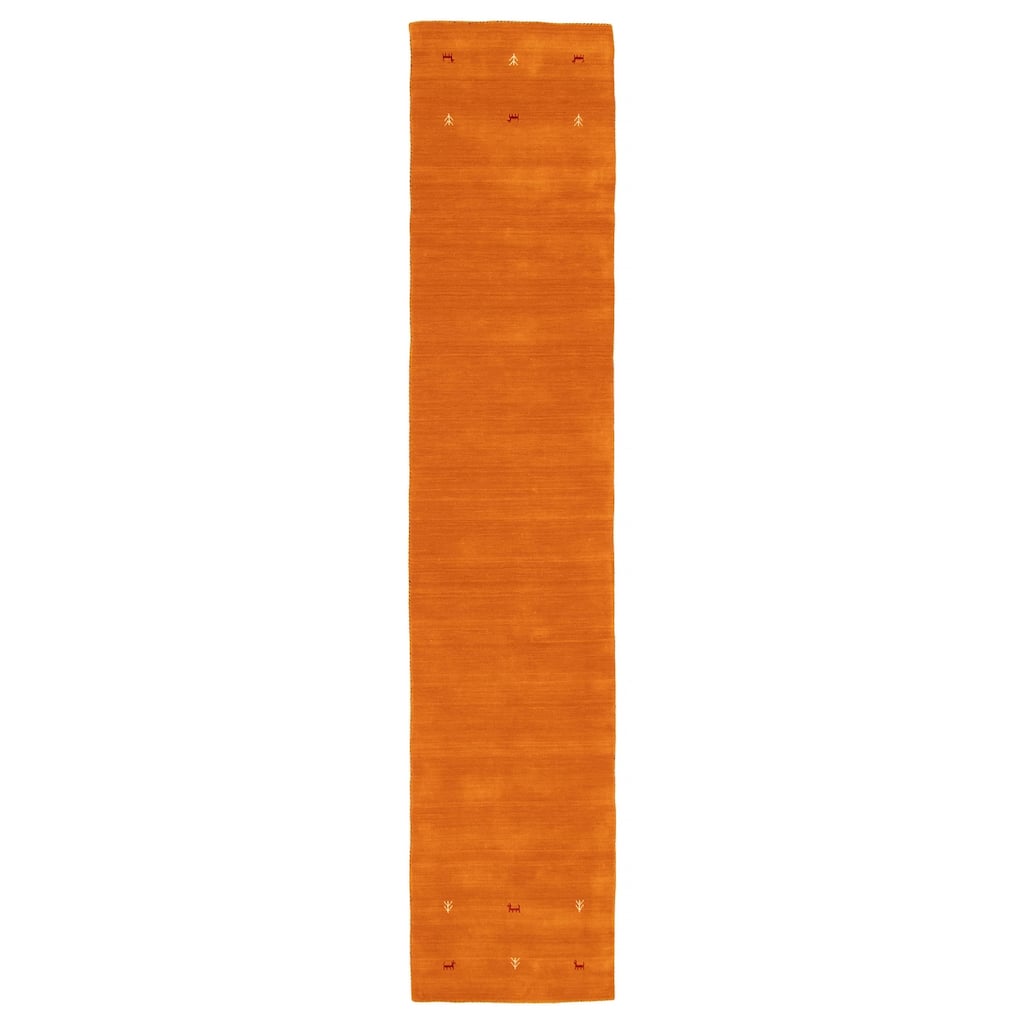 Kashkuli Gabbeh Orange Rug 2'8" x 13'0" - 2'8 x 13'0