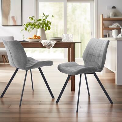 Homy Casa Mid-Century Modern Fabric Dining Chair(Set of 2) - Set of 2