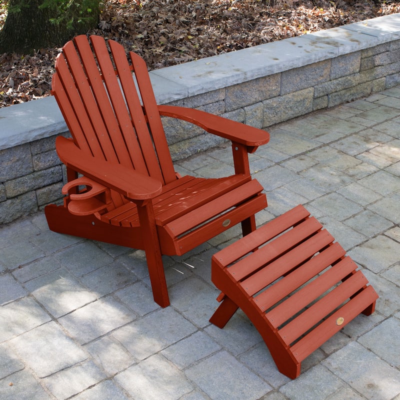 Mandalay Outdoor Chair, Ottoman, and Cupholder Set
