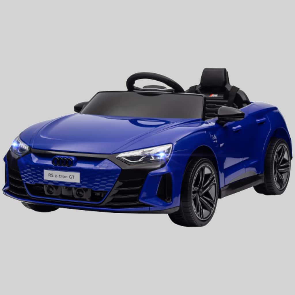 Kids Audi RS E-Tron GT 12V Ride-On Car, Electric Vehicle for Boys & Girls, 3.1 MPH, Remote Control, Music, Lights, Suspension