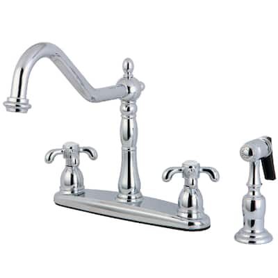 Kingston Brass French Country Brass Kitchen Faucet - Includes Side
