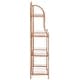 preview thumbnail 30 of 53, SAFAVIEH Amaris Victorian Wrought Iron 4-Tier Outdoor Bakers Rack. - 25" W x 15" D x 63" H